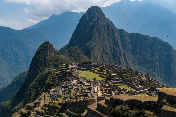 Gyönyörű kilátás Machu Picchu Peru Dél-Amerika - Fotó, kép