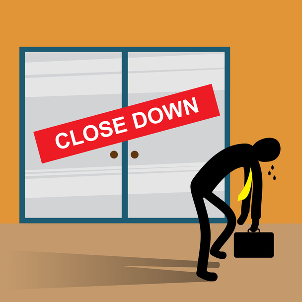 Business close down - Vector, Image