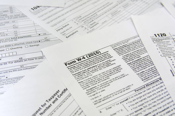 various blank USA tax forms - Photo, Image