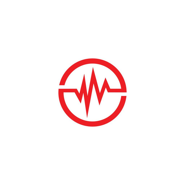 Icono de pulso Vector Diseño de ilustración Logo
 - Vector, Imagen