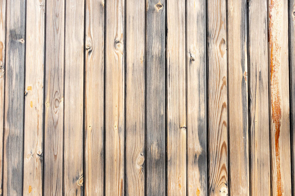 古い木造板フェンス背景テクスチャ - 写真・画像