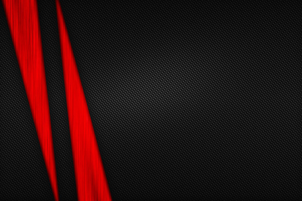 red and black carbon fiber. two tone metal background and textur - Φωτογραφία, εικόνα