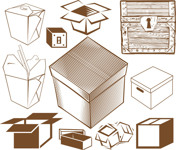 κουτί συλλογή - Διάνυσμα, εικόνα