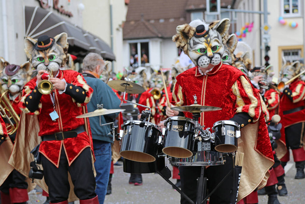 Donzdorf, Germany- March 03, 2019: traditional carnival processi - Foto, Bild
