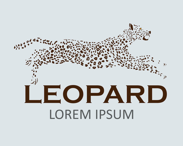 Leopar logosu - Vektör, Görsel