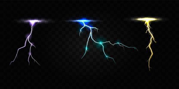 Colored lightning bolt  - Vector, Image