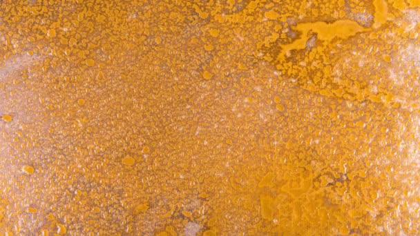 Placa de acero de superficie oxidada Rusting oxidante oxidante patrón de óxido fondo 02. Fondo perfecto industrial vintage viejo descomposición suface Steampunk
 - Metraje, vídeo