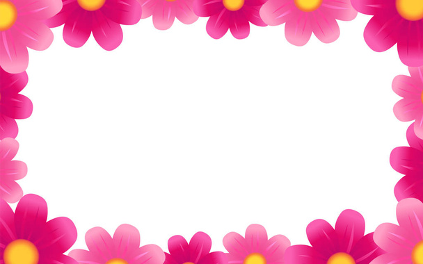 美しいピンクの花のエレガントな背景。母の日のためのベクトルカモミールの花の装飾や販売ショッピング特別オファーバナー。最高のお母さんグリーティングカード - ベクター画像
