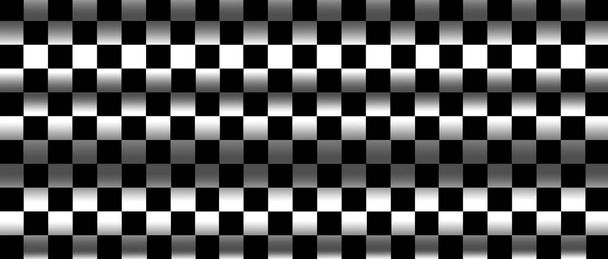white and black checkered flag for racing background and texture - Photo, Image