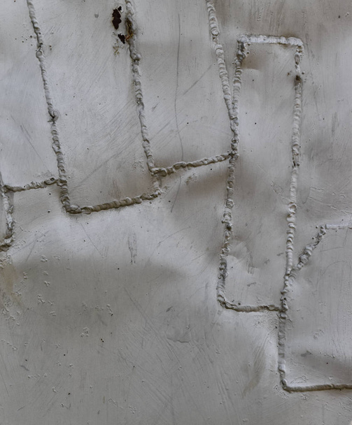 Surface du métal avec coutures de soudures
 - Photo, image
