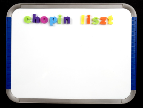 Tablica magnetyczna - chopin Liszta - Zdjęcie, obraz