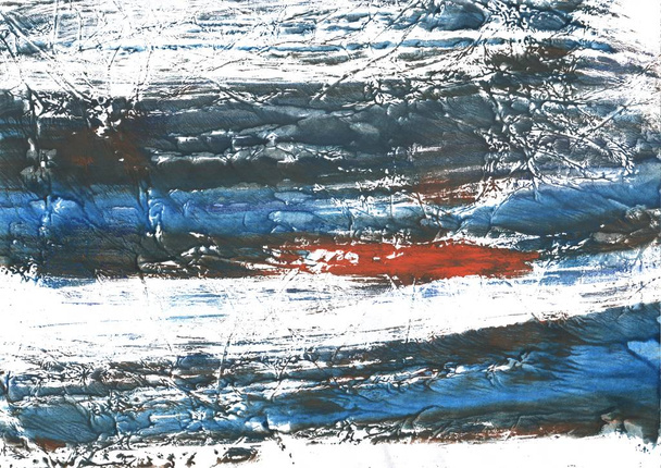 灰色の大理石。抽象水彩画の背景。絵画の質感 - 写真・画像