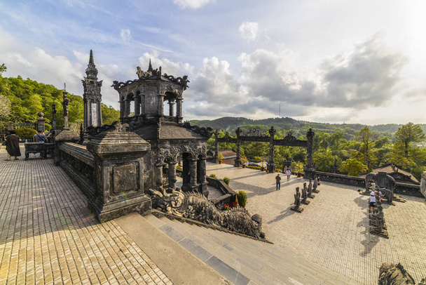 Hue, Vietnam - 12 January 2020: Royal Tomb of Khai Dinh King ima - Photo, Image