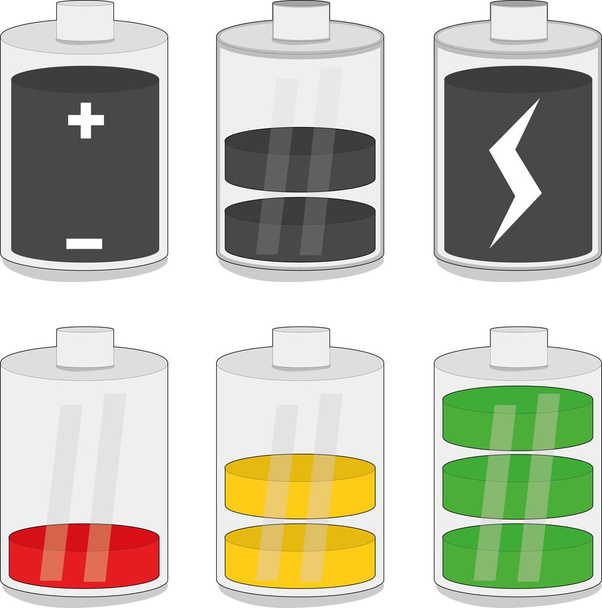 Vector illustration of a battery charging devices - Vector, Image