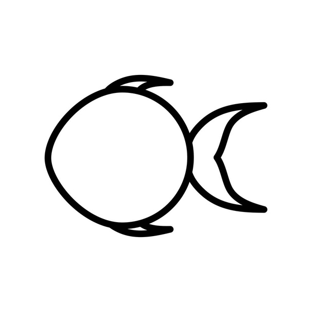 Isolé poisson silhouette style icône vectoriel design
 - Vecteur, image