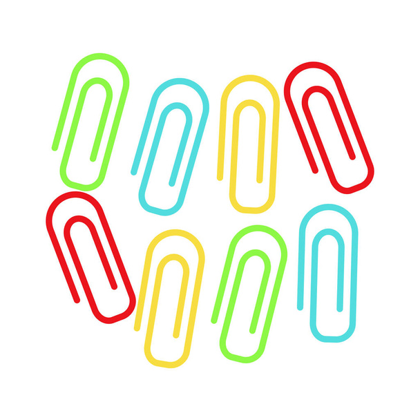 Vector simple icon of paperclips. Modern concept design. Isolated vector sign symbol - Vector, Image