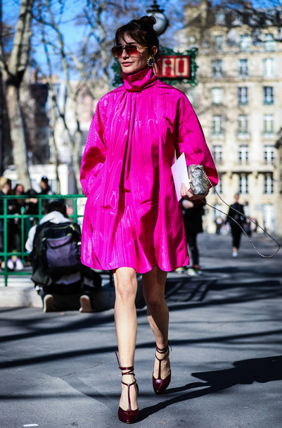 ストリートスタイル、秋の冬2019 、パリファッションウィーク、フランス- 26  - 写真・画像