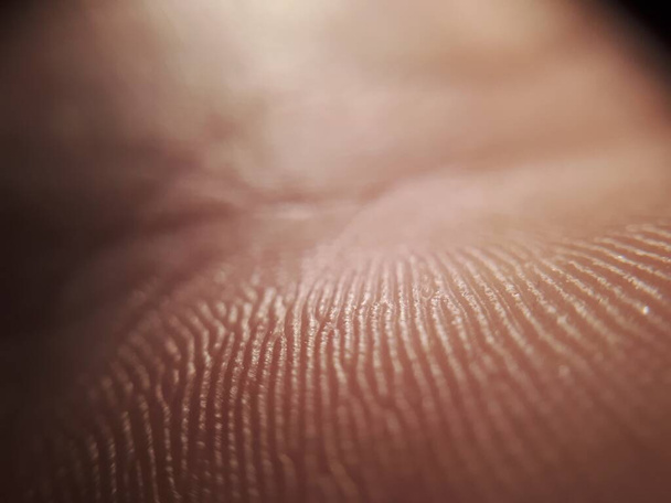 Patroon van de menselijke donkere huid met cellen en lijnen textuur  - Foto, afbeelding