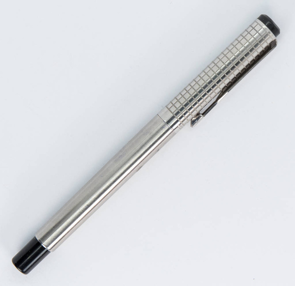 Silver pen perfect for school or office - Photo, Image