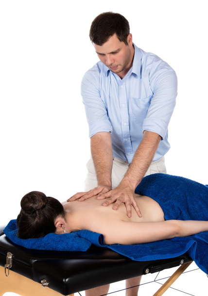 Fisioterapista massaggio paziente
 - Foto, immagini