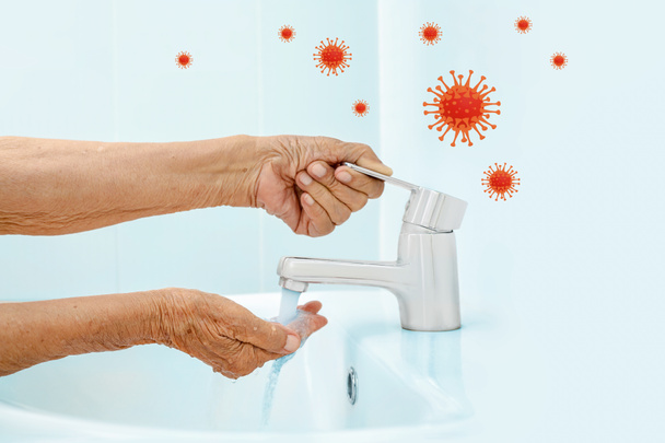 Гигиена рук является ключом к защите от коронавируса covid-19 - Фото, изображение