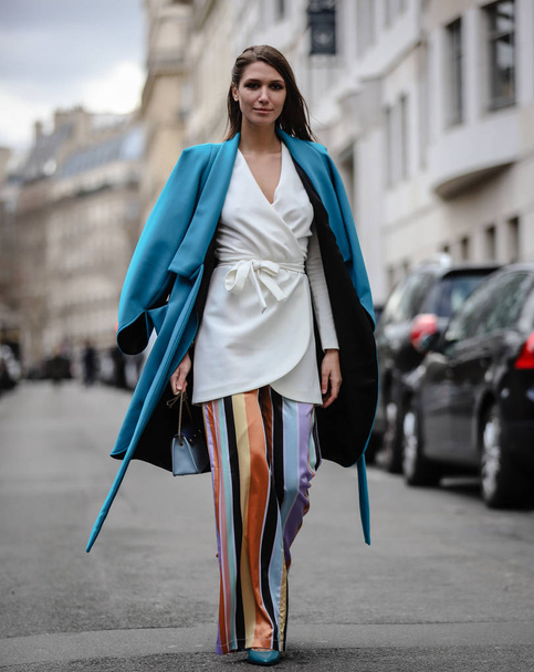 Paris Fashion Week Streetstyle 2 Marzo 2019 - Fotoğraf, Görsel