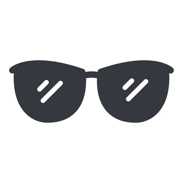 Vector Black Eyeglasses Icon - Διάνυσμα, εικόνα