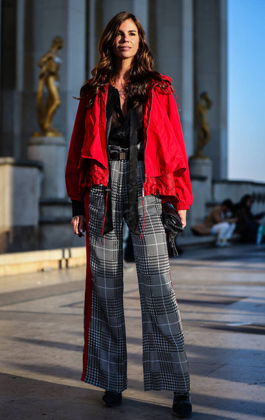 Street Style, Fall Winter 2019, Paris Fashion Week, France - 27  - Foto, Imagen