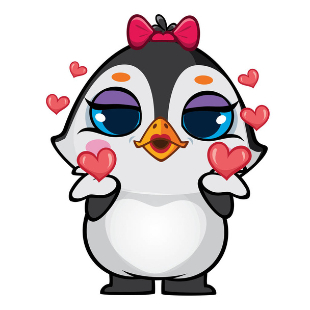 Смішні емоції Pinguins дизайн персонажа
 - Вектор, зображення
