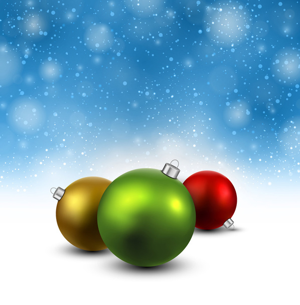 background with christmas balls. - Vektori, kuva