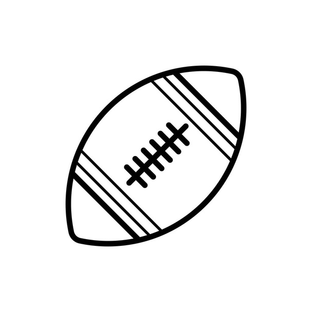 アメリカン フットボールのベクトルのアイコン、スポーツ ボール - 写真・画像
