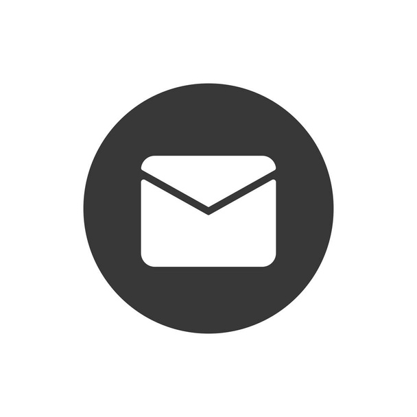 Envelope block flat style icon vector design - Vektör, Görsel