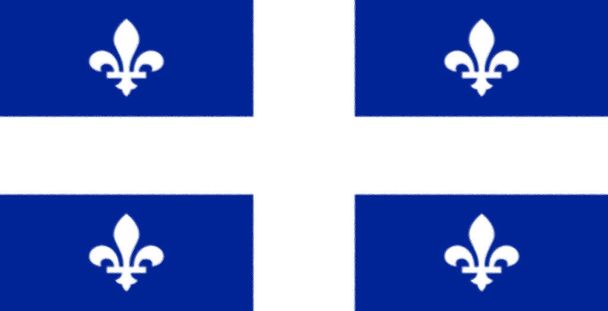 Flaga Quebecu. Stany Zjednoczone - Zdjęcie, obraz