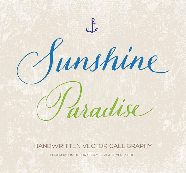 Sunshine paradise. - Vector, Image