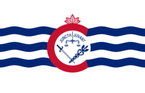 vlag van het verenigde koninkrijk met het beeld van de wereld - Foto, afbeelding
