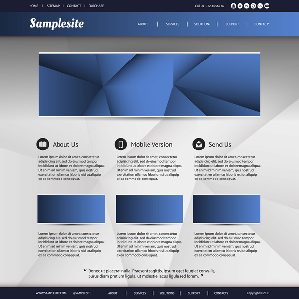 Website Template - Vecteur, image