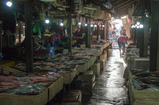 Jimbaran Fischmarkt auf Bali - Foto, Bild