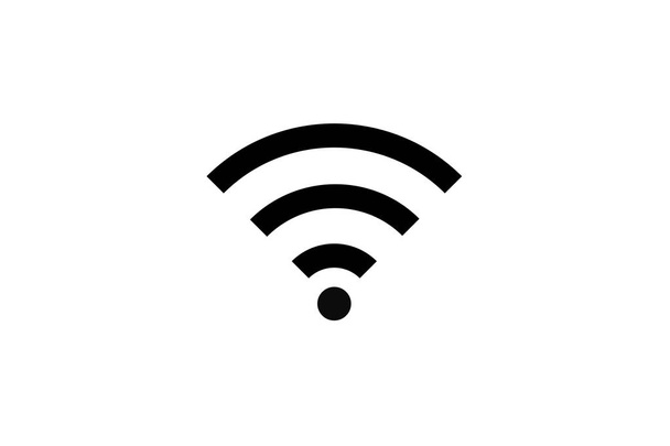 Wireless Wifi λογότυπο απομονώνονται σε λευκό - Φωτογραφία, εικόνα