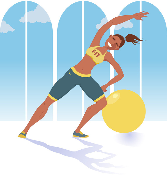 Fitness instructor - Vector, Image