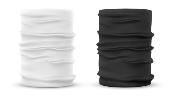 Black and white template of face buff - Vector, Image