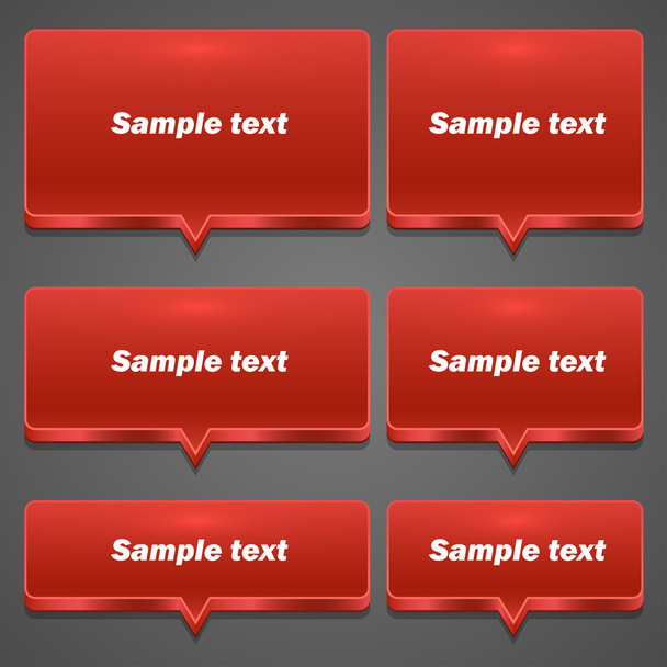 Red Chat frame all sizes - Vetor, Imagem