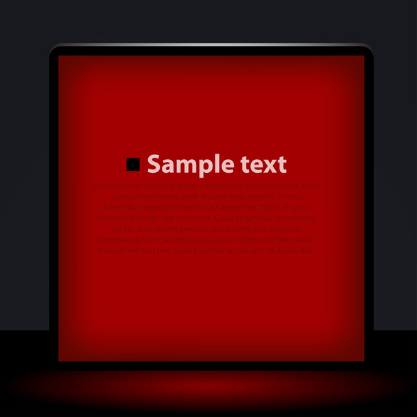Vector red light box illustration - Vecteur, image