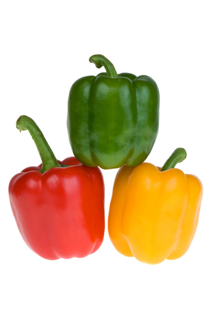 Red, green and yellow bell peppers - Photo, Image
