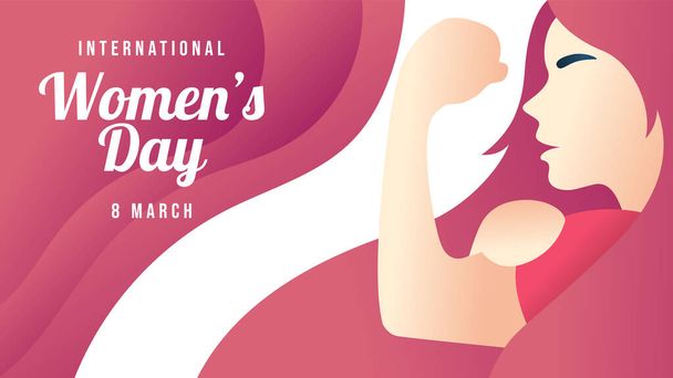 Χαρούμενη Παγκόσμια Ημέρα της Γυναίκας. Γυναίκα. Ημέρα της Γυναίκας. Η Ημέρα της Γυναίκας. Αφίσα για την Ημέρα της Γυναίκας. Εικόνα για την Ημέρα της Γυναίκας. Πανό της ημέρας των γυναικών. Διανύσματα μήνα γυναικών. Εικονογράφηση Γυναίκα Ημέρα Διάνυσμα. Διεθνής Ημέρα της Γυναίκας 8 Μαρτίου πρότυπο. - Διάνυσμα, εικόνα