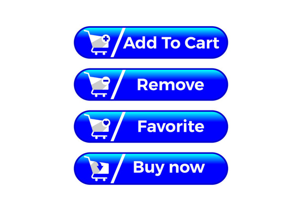 Kosár ikon vagy gomb, Add to cart flat sign symbols logo - Vektor, kép
