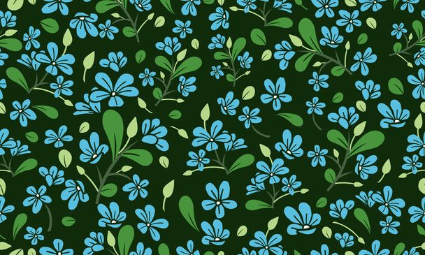 Unique spring floral pattern background, with cute of leaf and floral concept. Collection - ベクター画像
