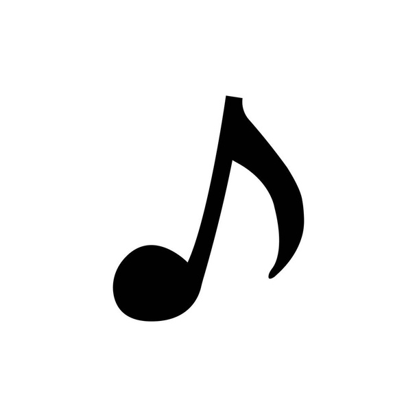 vektor ikon zenei jegyzetek fehér alapon - Vektor, kép