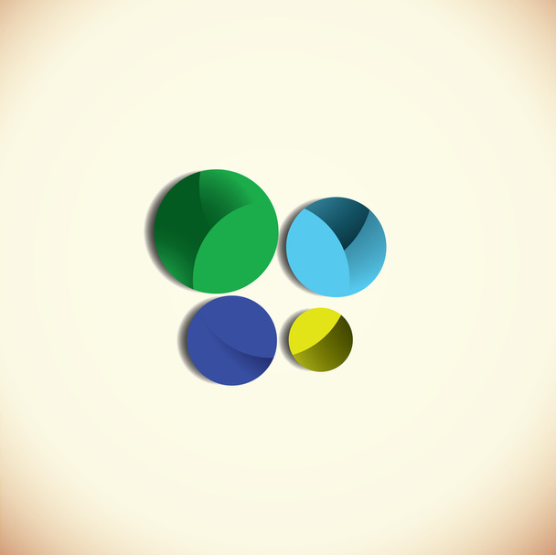 Design colorful circle. - Vector, afbeelding