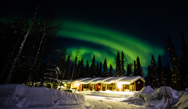 Luzes do norte Finlândia Paljakka Puolanka
 - Foto, Imagem