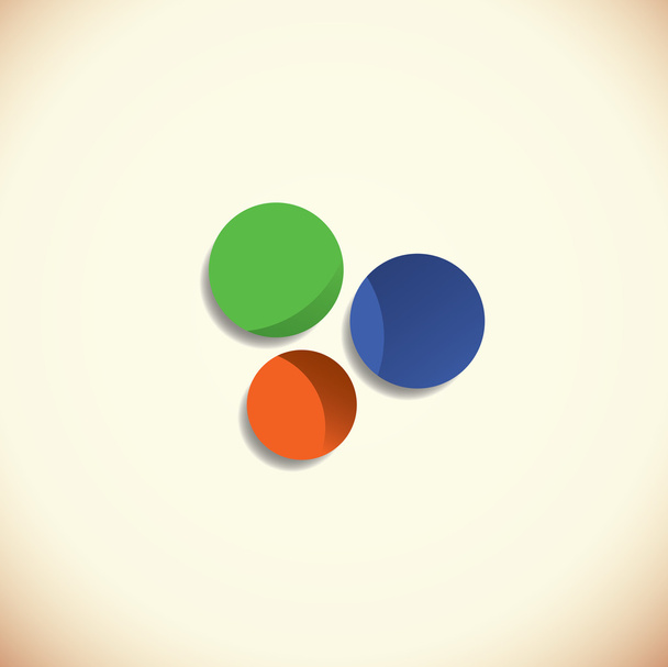 Design colorful circle. - Vector, afbeelding